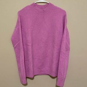 Purple &other stories crew neck sweater